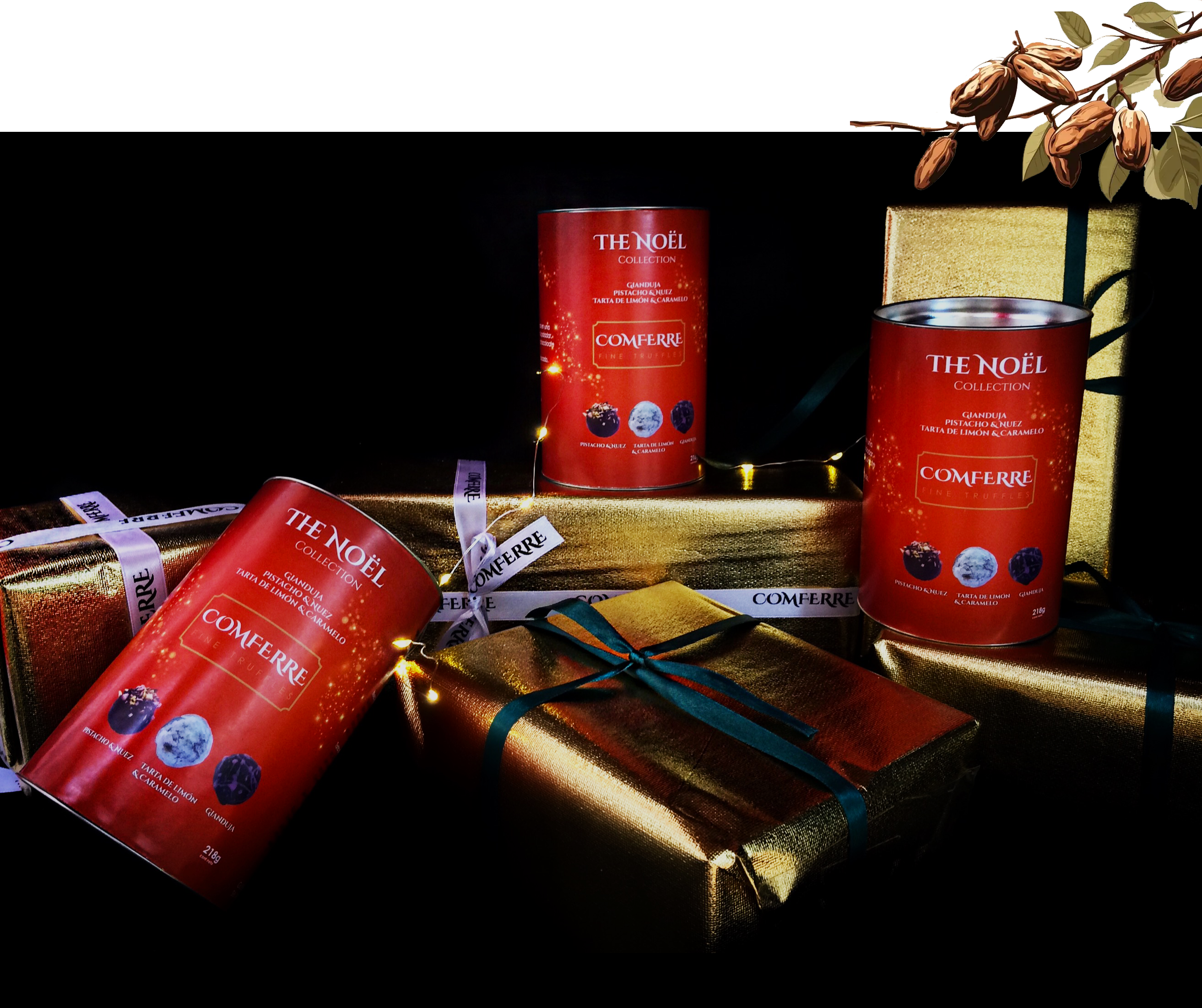 The noel collection, trufas finas de chocolate